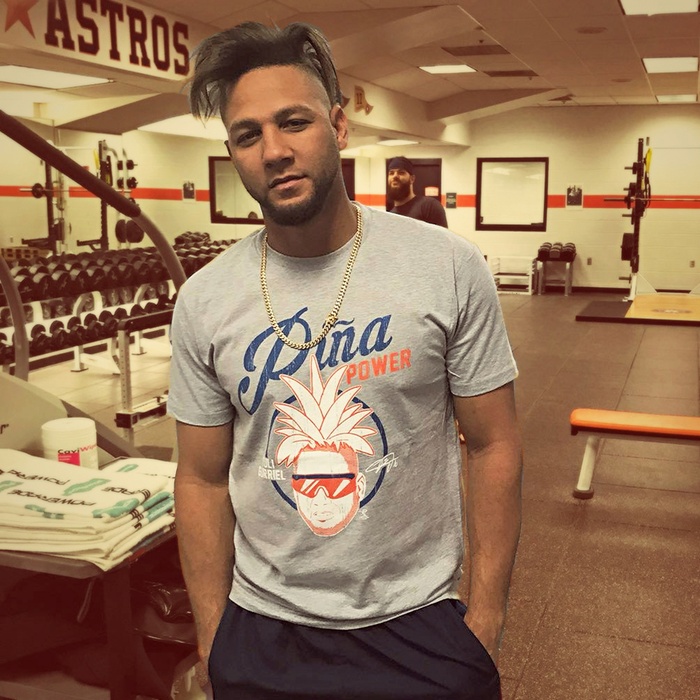 Official Yuli Gurriel Piña Power Apparel MLBPA - Unisex Fitted Tee